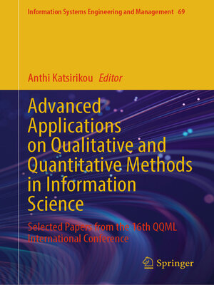 cover image of Advanced Applications on Qualitative and Quantitative Methods in Information Science
